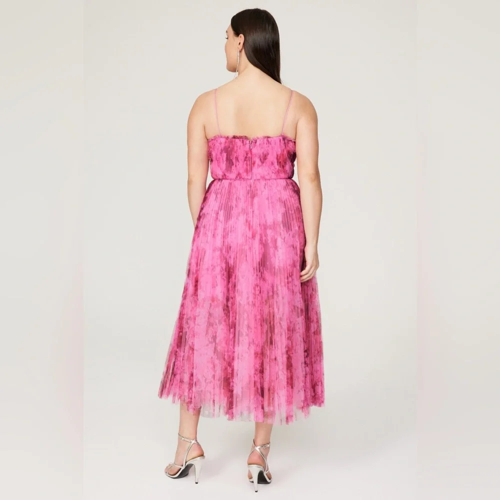 ML Monique Lhuillier Tulle Pink Dress - Picture 5 of 15